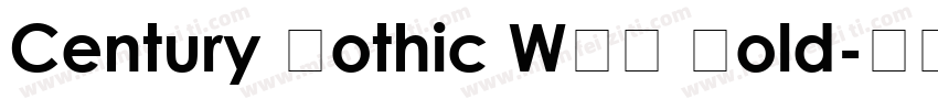 Century Gothic WGL Bold字体转换